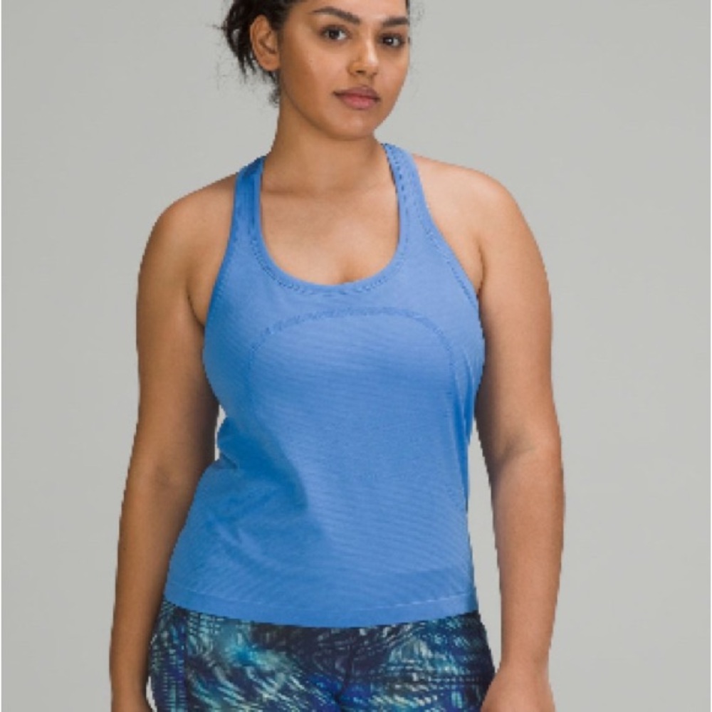 Blue Nile Lululemon Swiftly tech 2.0 race length Racerback Tank Top